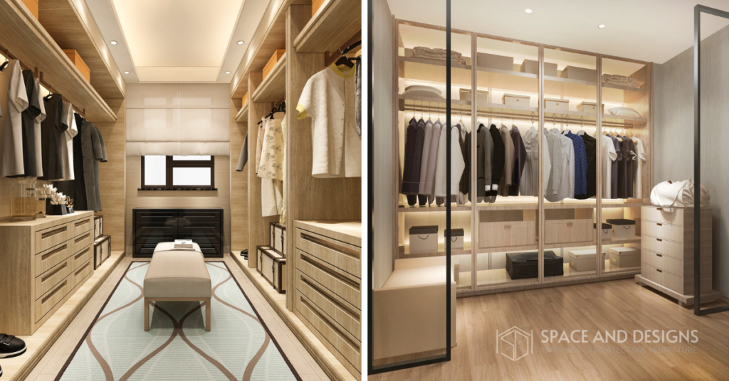 wardrobe design - space & designs